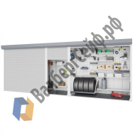 Роллетный шкаф для паркинга 2300х6150х600